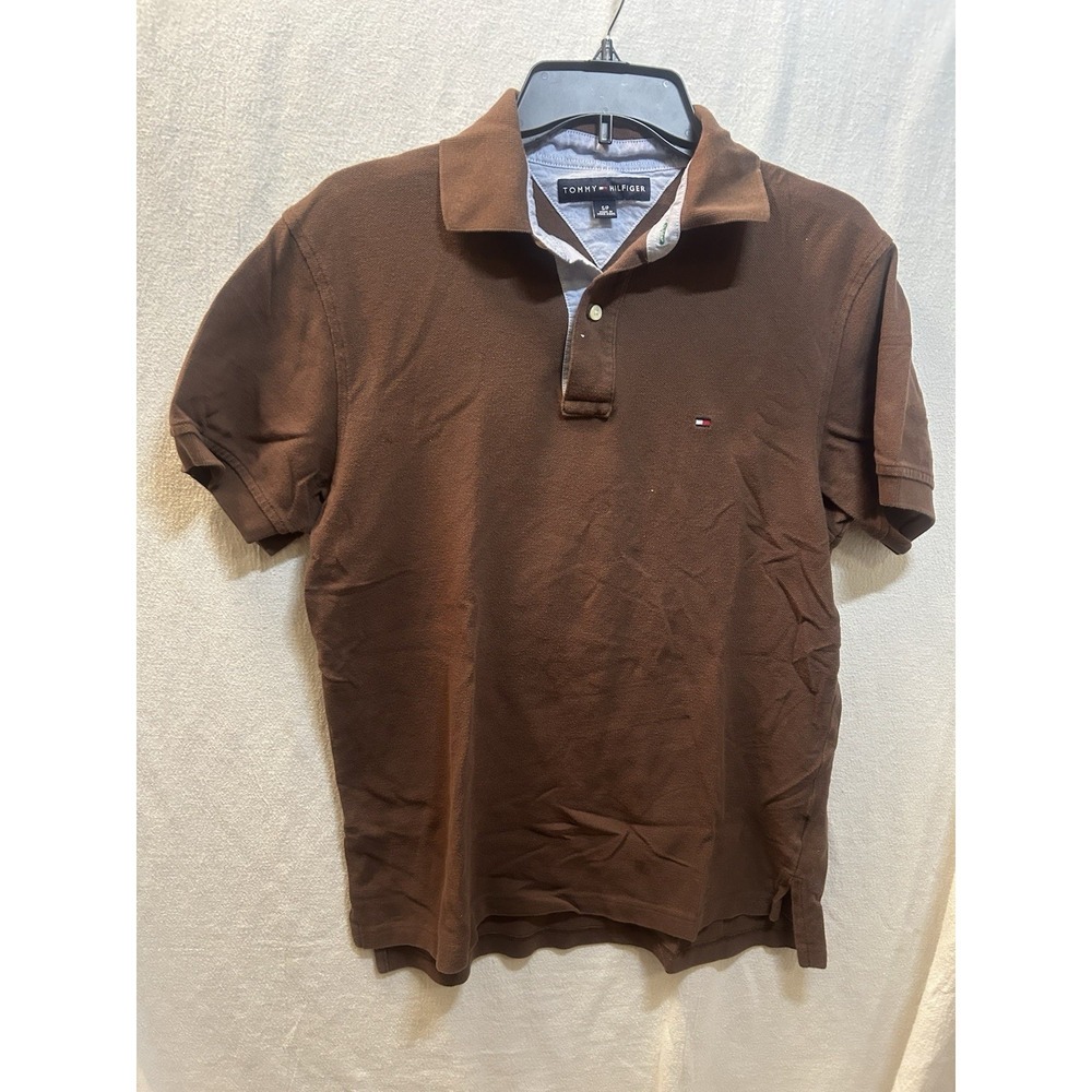 Men's Tommy Hilfiger Polo Shirt Logo Size S